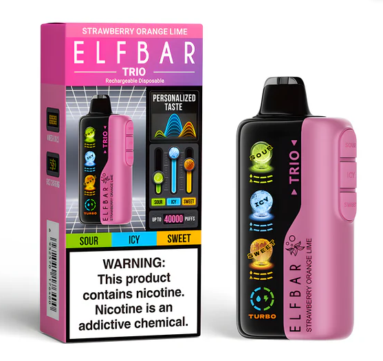 Elfbar Trio 40K 40000 puffs original pod descartável 3 sabores